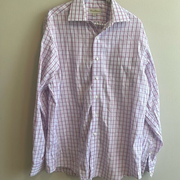 Tommy Bahama Mens Plaid Dress Shirt. Size 16 34-35 - Picture 1 of 6